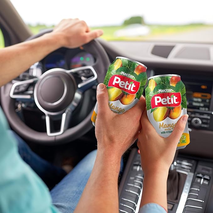 Petit Mango Nectar, 330 ml Cans (Pack of 24) ??Sweet Tropical Fruit Juice Beverage