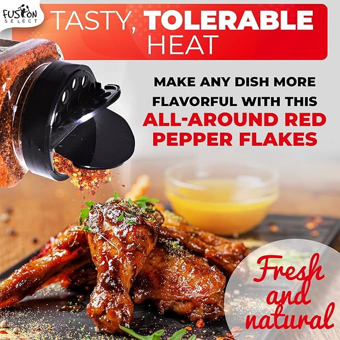 Fusion Select Korean Non-GMO Red Chili Pepper Flakes Powder, Gluten Free, Premium Gochugaru for
