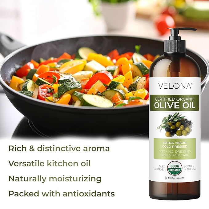 Olive Oil Extra Virgin Organic UNREFINED Cold Pressed VELONA (32oz)