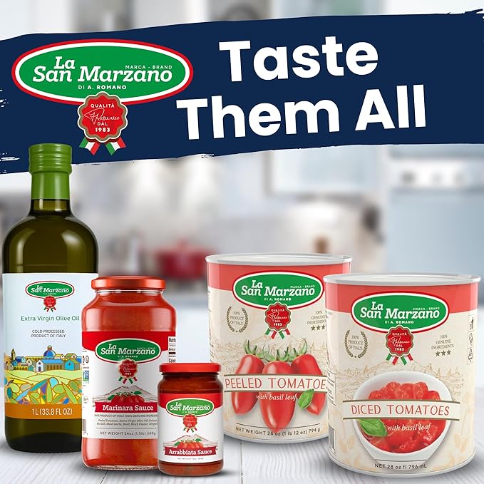 La San Marzano Four Cheese Sauce, 13 oz, Pasta Sauce Made in Italy, All Purpose Tomato Premium