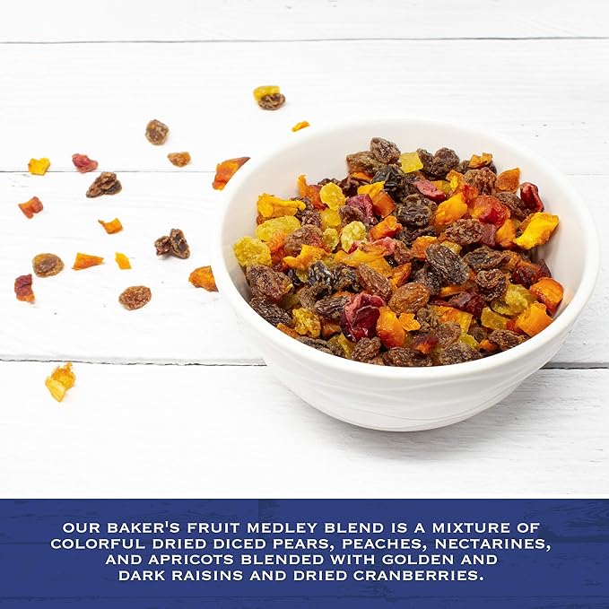 Traina Home Grown Sun Dried Baker?셲 Fruit Medley - Diced Peaches, Cranberries, Apricots, Pears