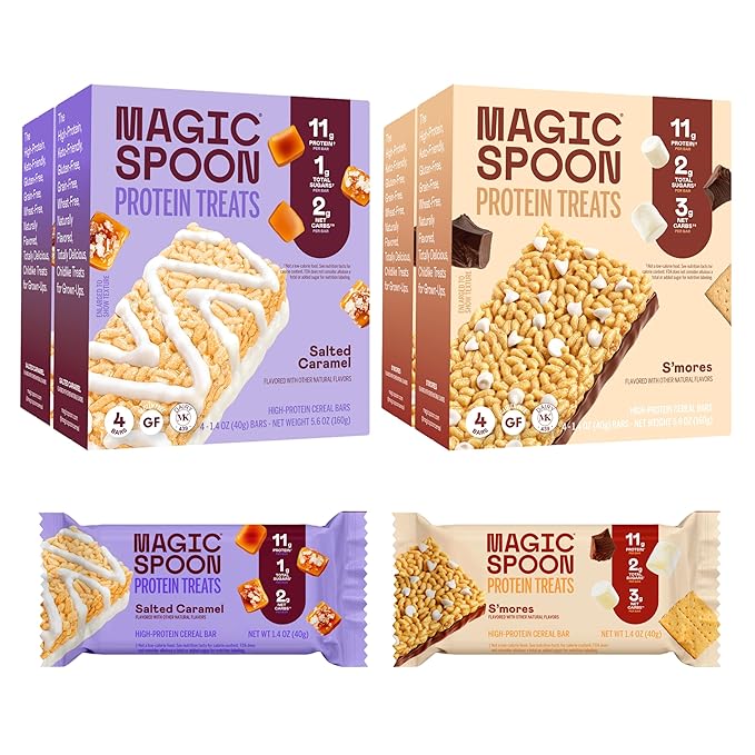 MAGIC SPOON Treats - High Protein, Low Carb, Keto Friendly, Low Sugar, Gluten Free, Crispy Protein