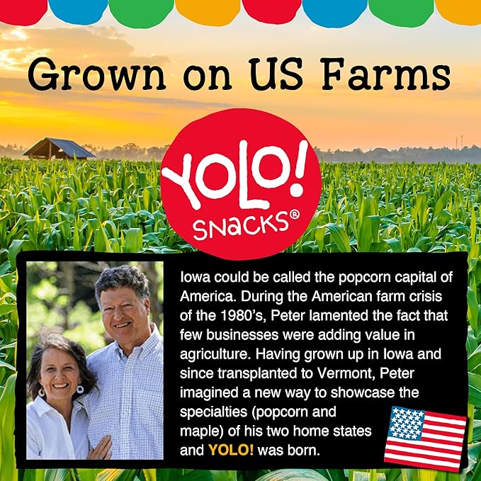 YOLO! Gourmet Virtually Hulless Popcorn Kernels, Premium White Butterfly Popping Corn, Non GMO