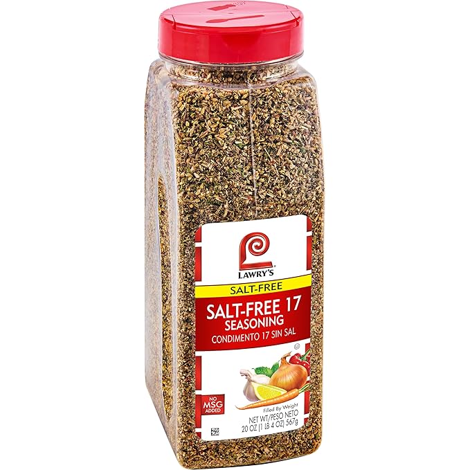 Lawry's Salt Free 17 Seasoning, 20 oz - One 20 Ounce Container of 17 Seasoning Spice Blend