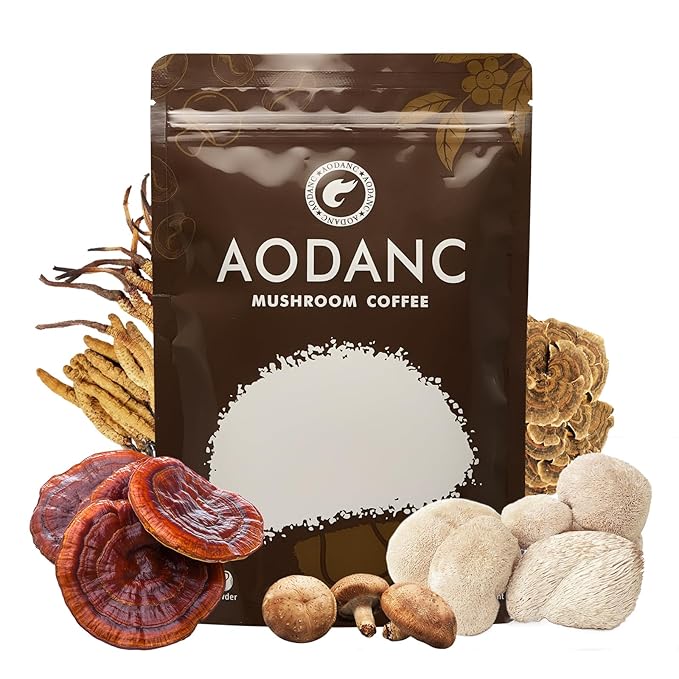 Mushroom Coffee is Produced in a US FDA-Registered Factory Mushroom Blend Instant Coffee for Energy