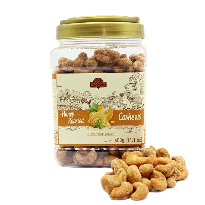LAFOOCO Honey Roasted Cashews, Sweet Tasty Gourmet, Vietnam Cashew, Rich in Nutrients, Gift for
