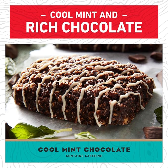 CLIF BAR - Cool Mint Chocolate with Caffeine - Made with Organic Oats - Energy Bars - Non-GMO
