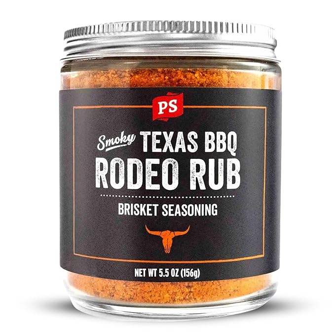 PS Seasoning Texas-Style Brisket Rodeo Rub - Dry BBQ Rubs and Spices for Grilling, Smoking