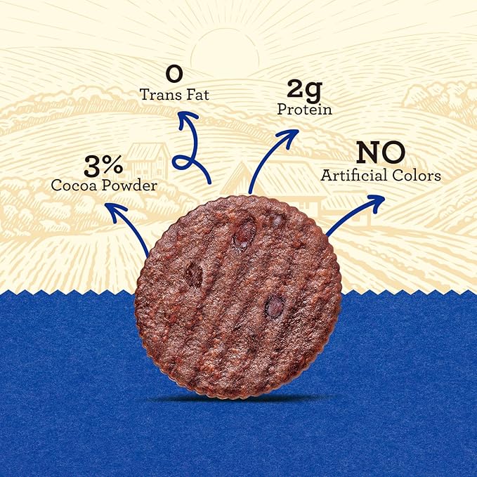 Vloong Cocoa & Chocolate Sweet Snack Cracker, Baked Crisp Cookie Thins with No Artificial Flavors