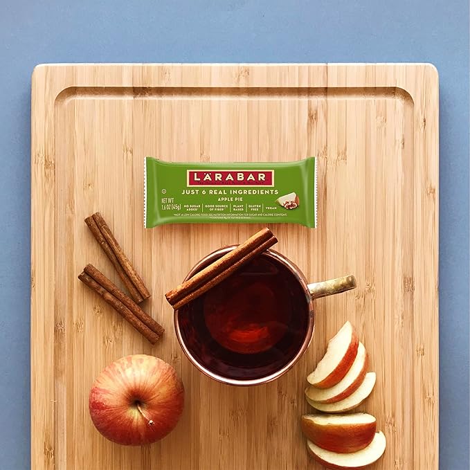 Larabar Apple Pie Fruit and Nut Bars, Gluten Free and Vegan, 9.6 oz, 6 Ct