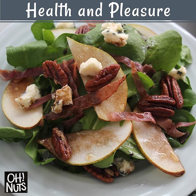 Oh! Nuts Pecans in Shell - Raw - 100% Natural - 2 lb - High-Protein Pecans - Packed in New York