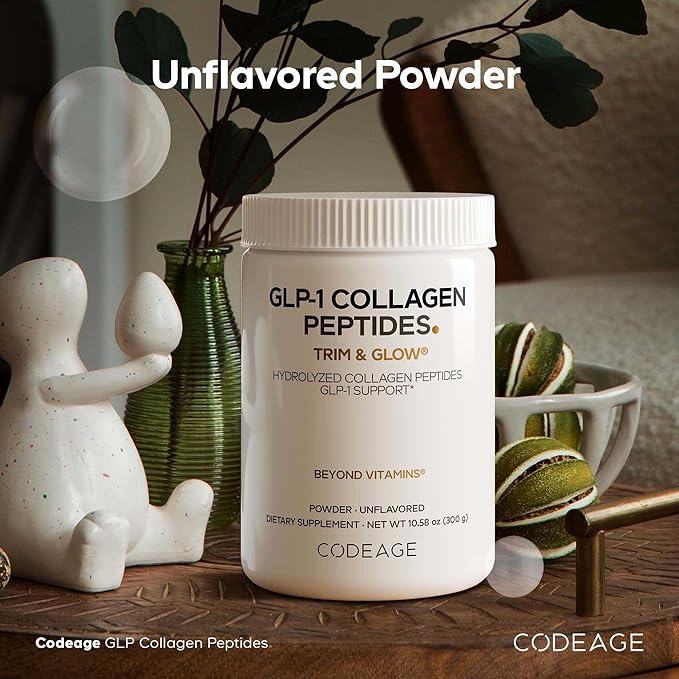 Codeage GLP-1 Collagen Powder Supplement - Nextida GC Collagen Peptides - GLP 1 Support