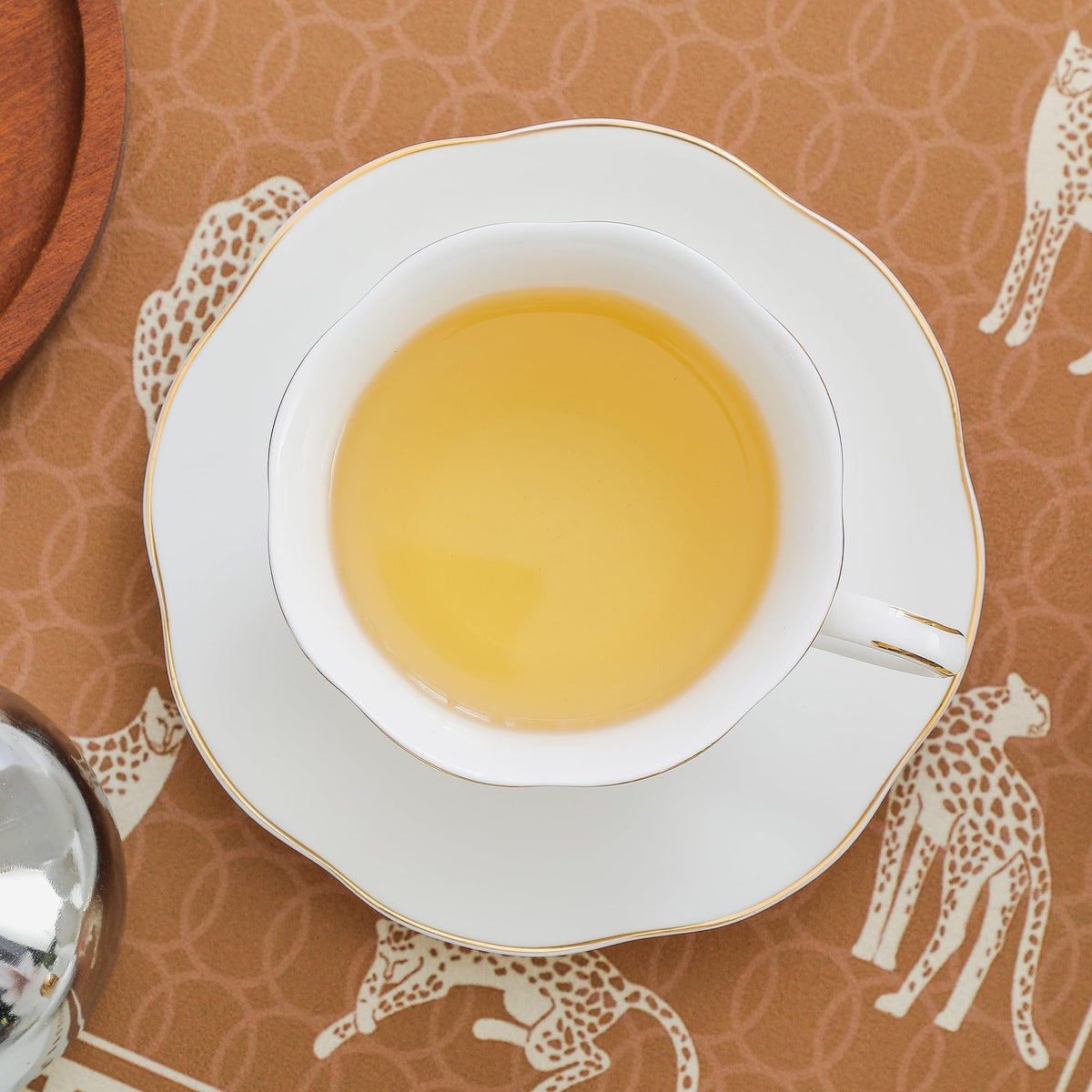 PRECITIME White Ceramic Tea Cup and Saucer Set of 8 (16-Piece) - 6oz Elegant Porcelain Cups with