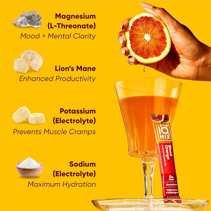IQMIX Hydration Electrolyte Powder ??4-in-1 Formula for Hydration, Mental Clarity, Mood and