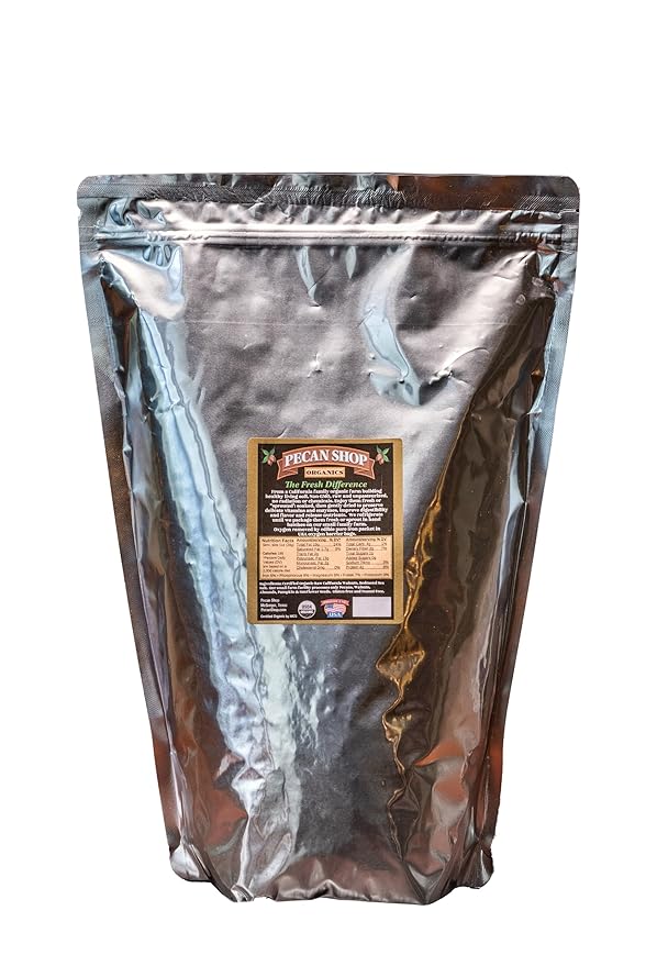 Pecan Shop Sprouted Raw Organic California Walnuts, Light Redmond Sea Salt Family Recipe