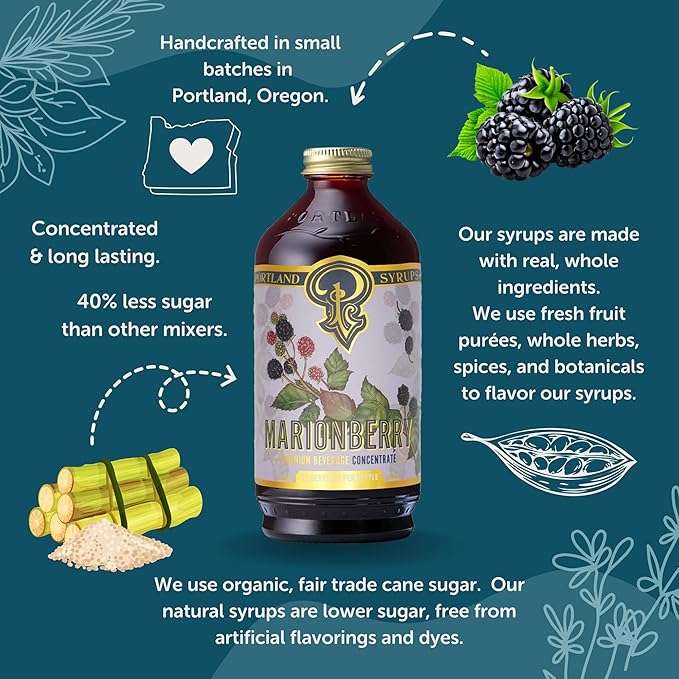 Portland Syrups Marionberry Syrup (12oz)