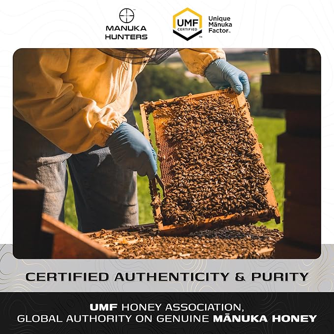Manuka Hunters UMF 24+/MGO 1120+ Certified New Zealand Manuka Honey - 100% Pure Natural Sweetener