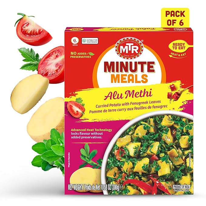 MTR - Alu Methi - Curried Potato with Fenugreek Leaves - Authentic Indian Ready To Eat Meal