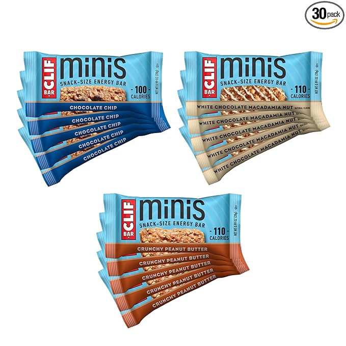 CLIF BAR Minis - Variety Pack - Made with Organic Oats - 4-5g Protein - Non-GMO - Plant Based
