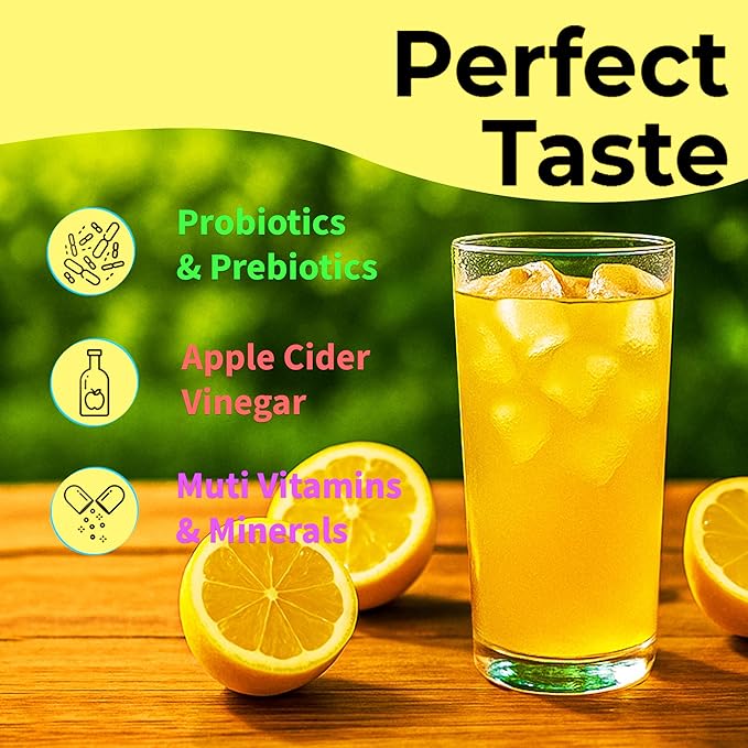 The Joah SlimTalk Kombucha Powder Sticks(Lemon Flavor) - Sugar Free, Probiotics & Prebiotics