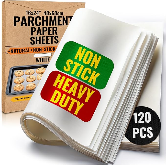 120 Pcs 16x24 Inch Parchment Paper Sheets by Baker's Signature | Parchment Baking Paper, Parchment
