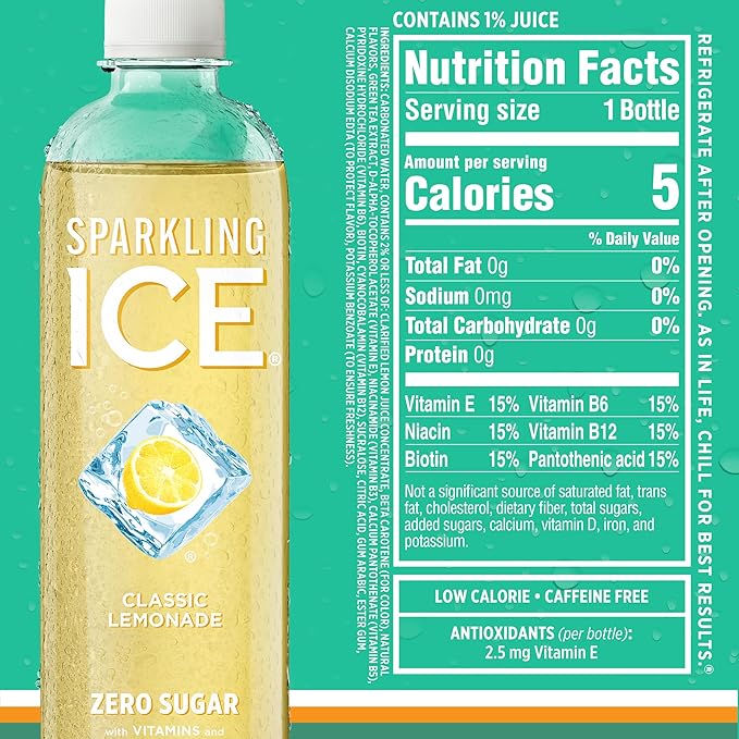 Sparkling Ice® Lemonade Variety Pack (Pack of 12)