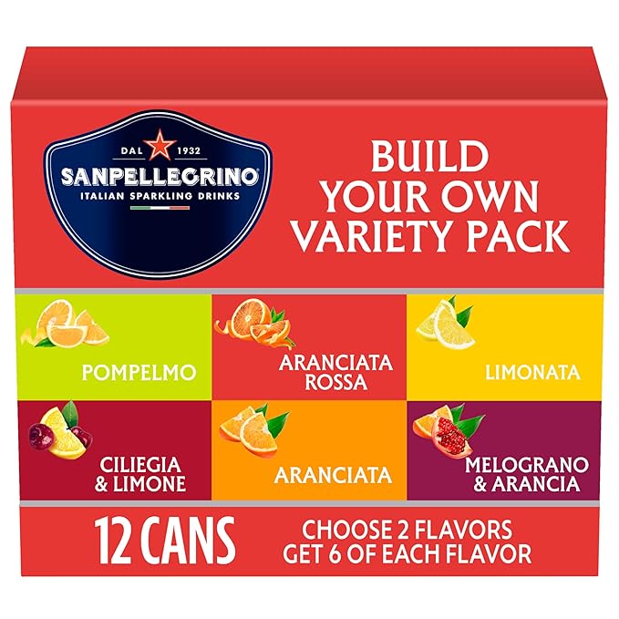 Sanpellegrino Italian Sparkling Drinks, Build Your Own Variety Pack, Sparkling Fruit Beverage, Made
