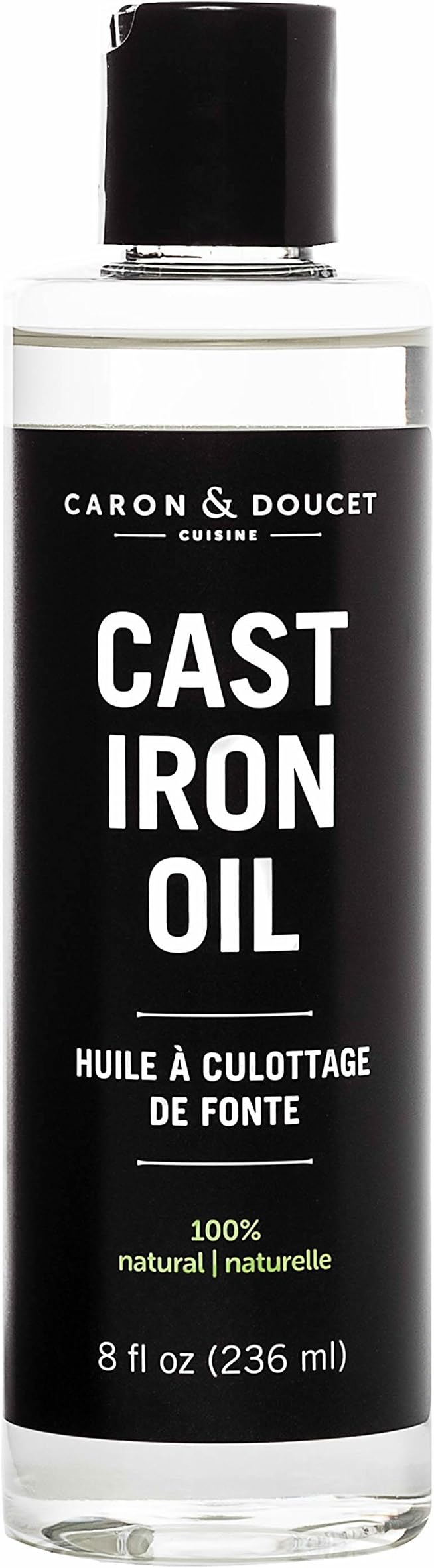 CARON & DOUCET - Cast Iron Seasoning & Cleaning Oil | 100% Plant-Based & Food Grade! | Best for