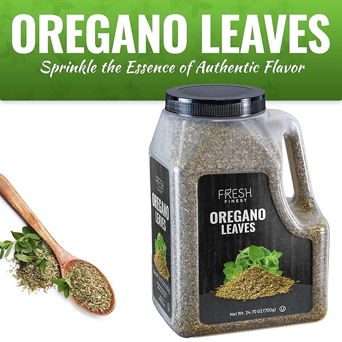 Fresh Finest Oregano Spice 24.70 oz ??Premium Dried Oregano Leaves Bulk, All-Natural, Non-GMO