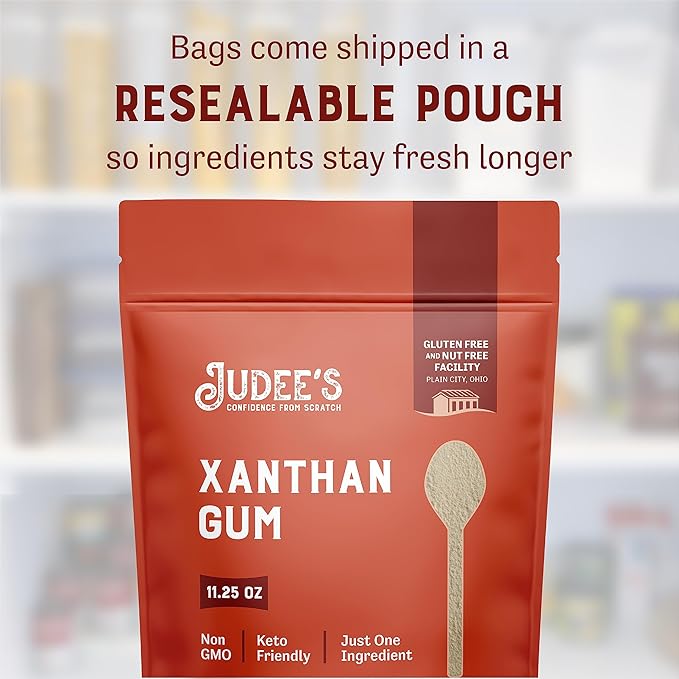 Judee's Xanthan Gum 11.25 oz - Non-GMO, Keto-Friendly, Nut & Gluten Free Xanthan Gum for Baking