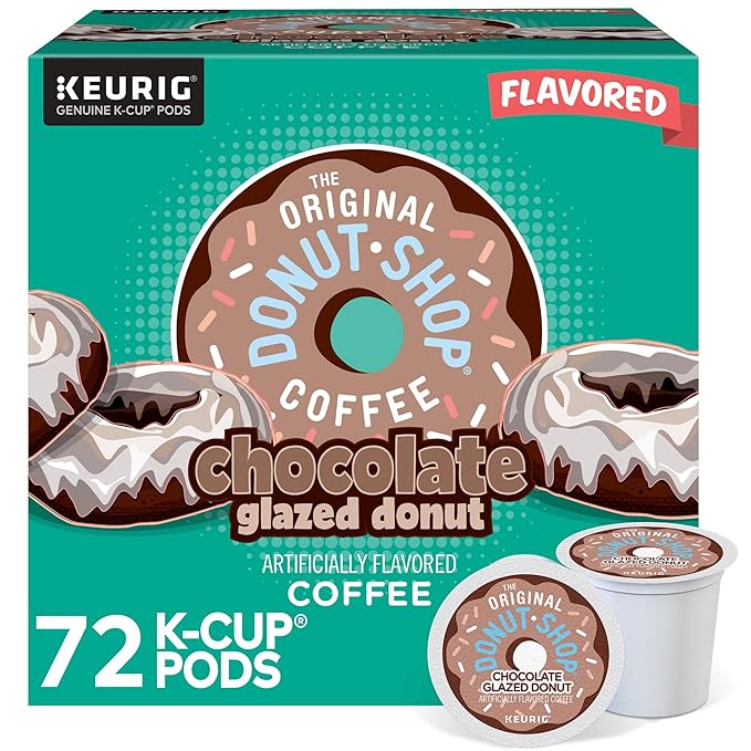 The Original Donut Shop Coffee Chocolate Glazed Donut Keurig Single-Serve K-Cup Pods, Medium Roast