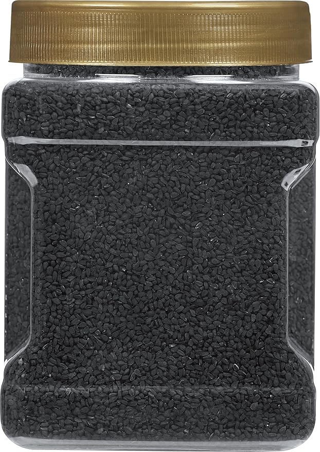 Rani Kalonji (Black Seed, Nigella Sativa, Black Cumin) Seeds 16oz (1lb) 454g PET Jar ~ All Natural