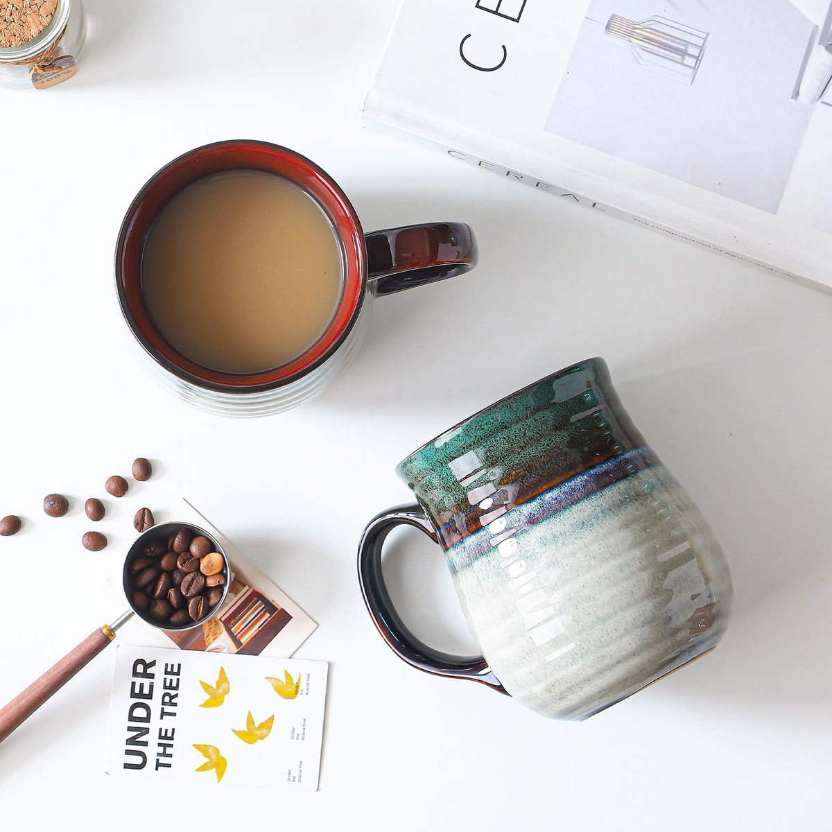 23 oz Large Ceramic Coffee Mugs, Handmade Big Cup for Office and Home
