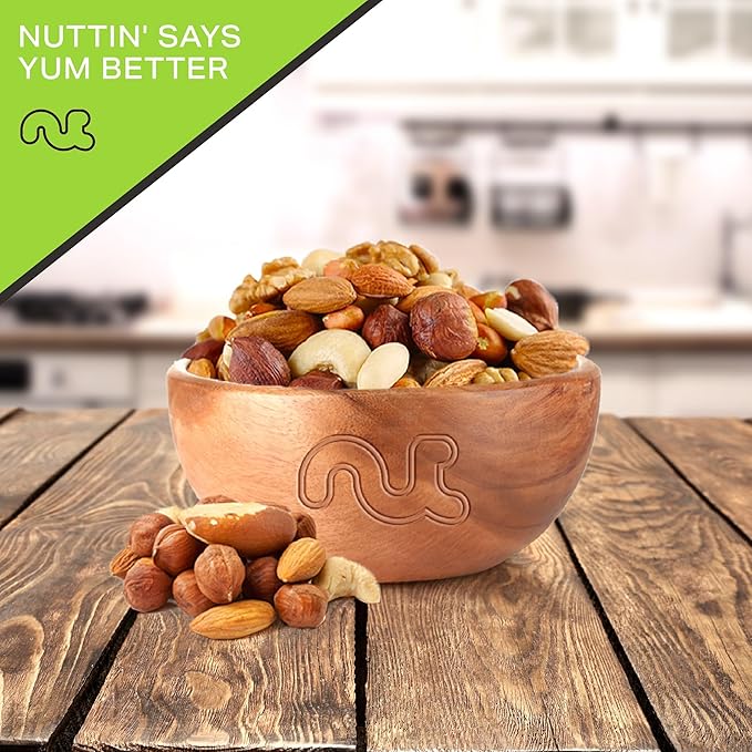 NUT CRAVINGS - Roasted & Salted Mixed Nuts - Brazil, Pecan, Almond, Hazelnut, Cashew (48oz - 3 LB)
