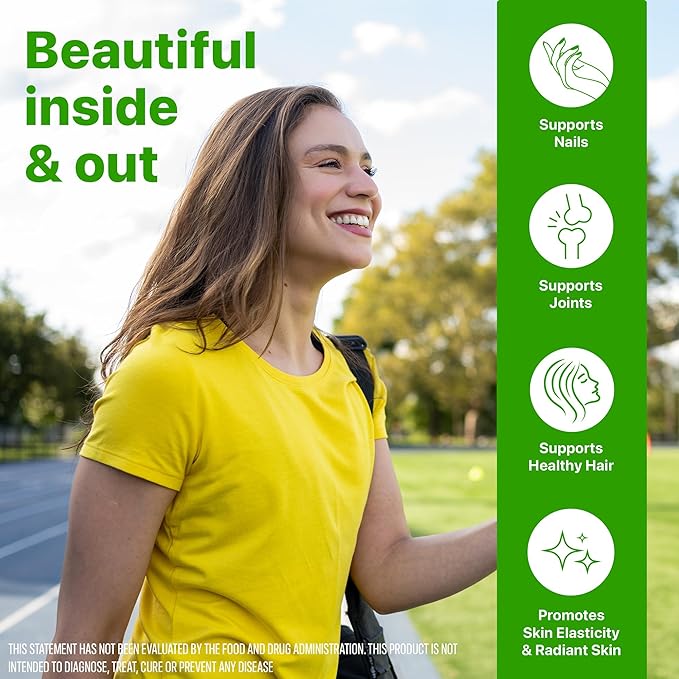 Orgain Hydrolyzed Collagen Peptides Travel Packets For Women & Men - 5g Grass Fed Collagen Per
