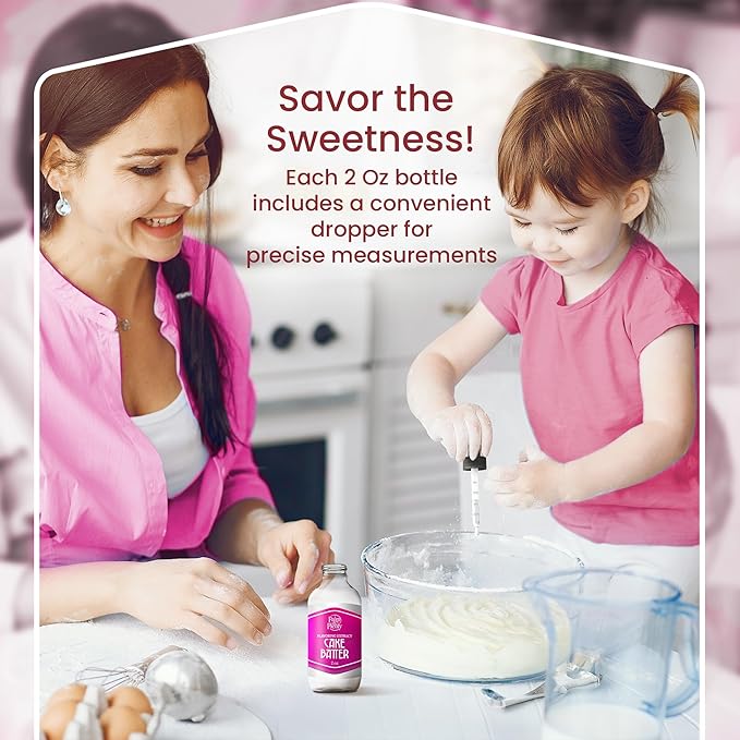 Palm and Plenty Cake Batter Extract - Flavoring for Candy, Baking, and Drinks - Food-Grade Oil for