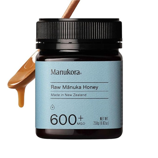 Manukora Raw Manuka Honey MGO 600+ from New Zealand, Non-GMO, Monofloral, Traceable from Hive to