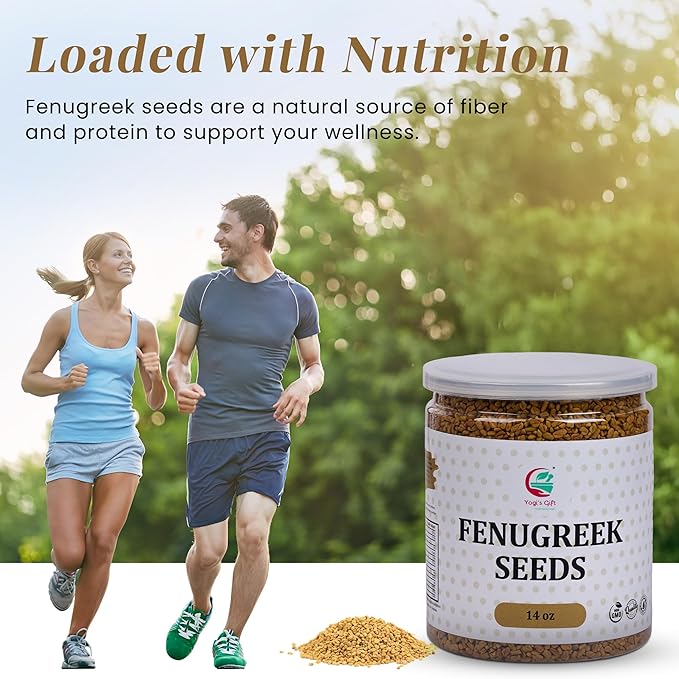 Fenugreek Seeds 14oz, 100% Pure & Natural Methi Seeds, Premium Quality, fenogreco en semillas, For