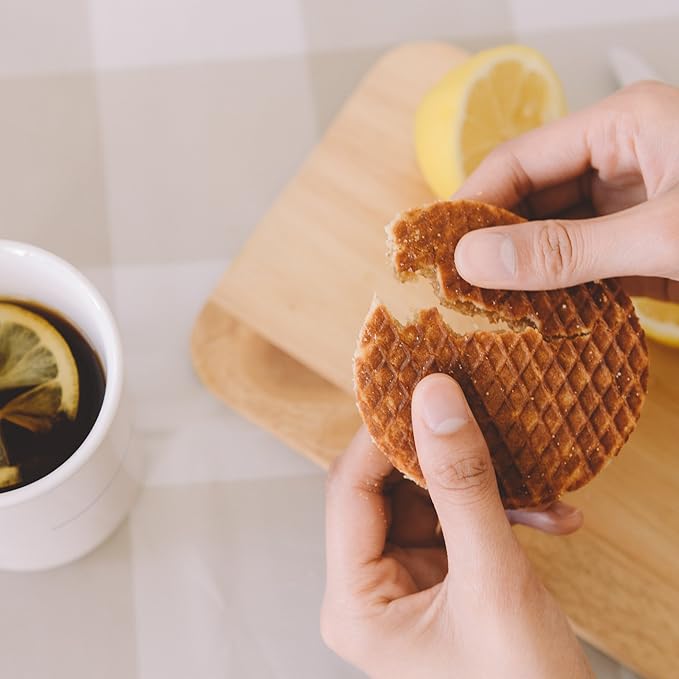 Rip Van Wafels Honey & Oats Stroopwafels - Healthy Snacks - Non GMO Snack - Keto Friendly - Office