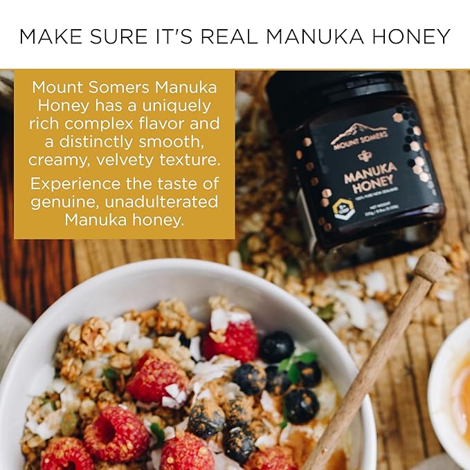 Mount Somers Premium Manuka Honey MGO 263+ / UMF 10+ - 100% Pure Non GMO New Zealand Manuka Honey