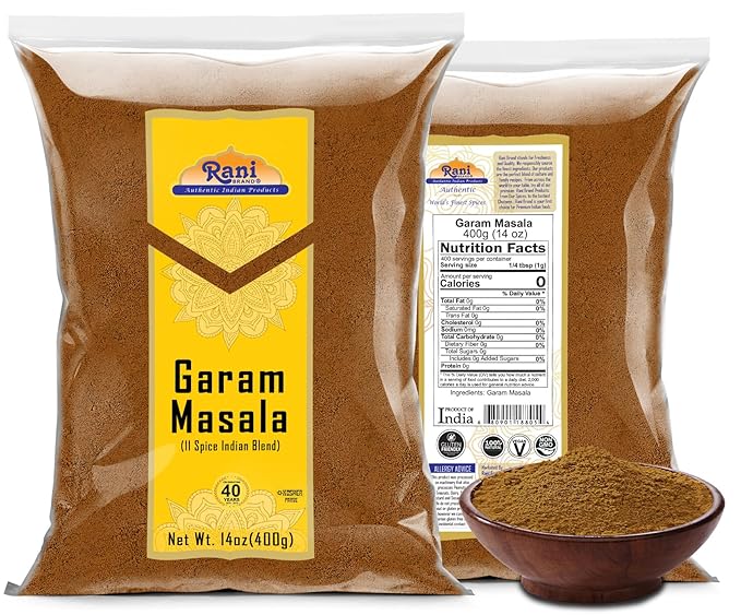 Rani Garam Masala Indian 11-Spice Blend 14oz (400g) ~ All Natural, Salt-Free | Vegan | No Colors |