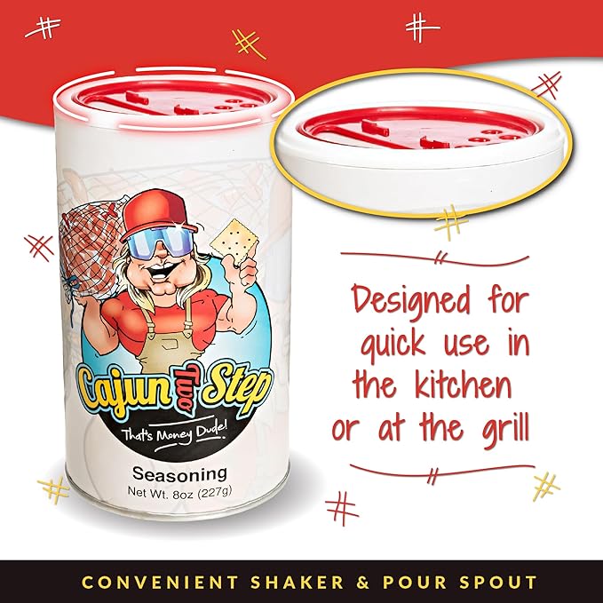 Cajun Two Step Seasoning by StaleKracker - 8 pck, Original Seasoning for Authentic Creole Louisiana