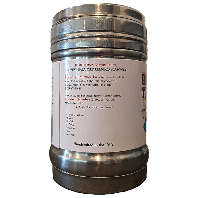 Hometown Number 1 Blended Seasoning for Beef, Poultry, Fish, Pork and Veggies – Gluten Free and No