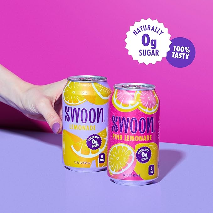 Swoon Sugar Free Classic & Pink Lemonade - Low Carb, Low-Calorie, Paleo-friendly & Gluten-free Keto