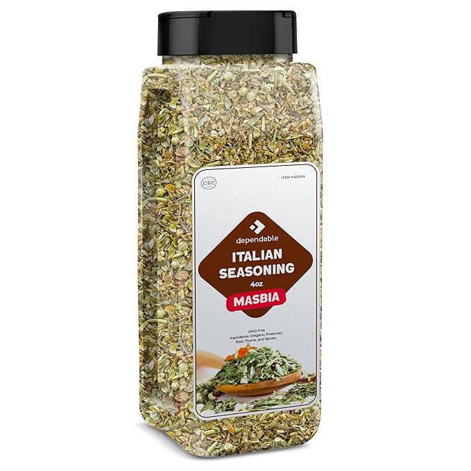 Dependable Food Italian Seasoning - 4 oz. Resealable Pouch - Non-GMO, Natural, No Additives, No