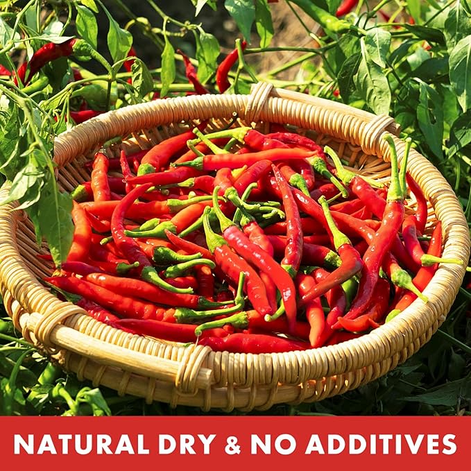 Yimi Dried Chili Peppers Chiles,10.7oz, Premium Whole Dry Red Chilis, Spicy Hot Heat, Great For
