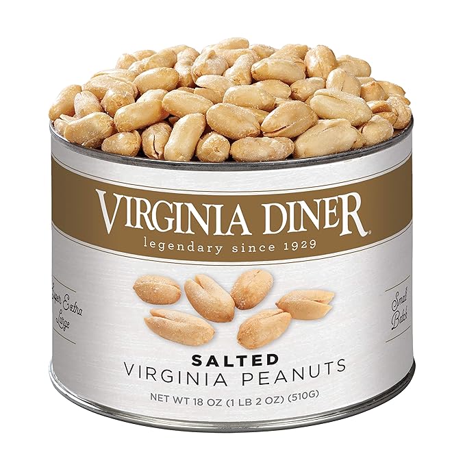 Virginia Diner Salted Virginia Peanuts - XL Gourmet Peanuts Non-GMO, Preservative Free Gifts from