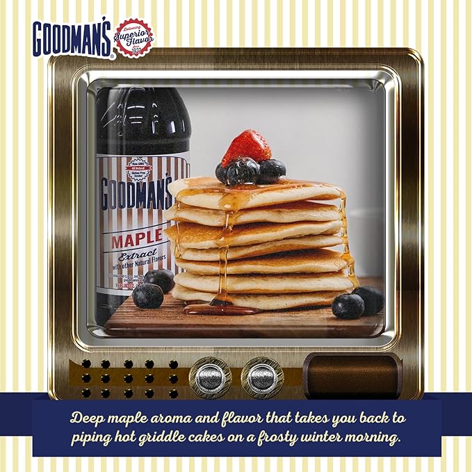 Goodman's Natural Maple Extract - Gluten-Free, Non-GMO, Kosher, Low Carb & Low Calorie, Low