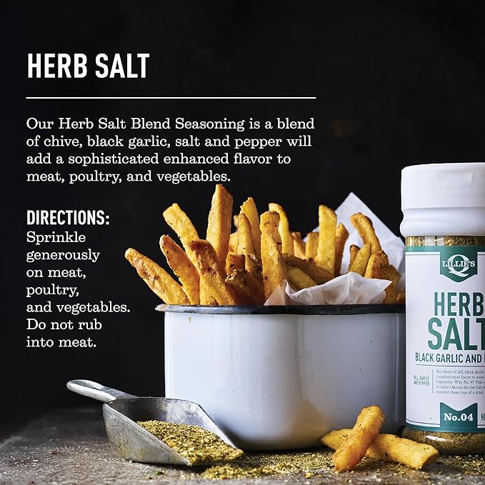 Lillie?™s Q - Herb Salt Seasoning, Garlic and Herb Seasoning for Grilling, with Chives and Parsley