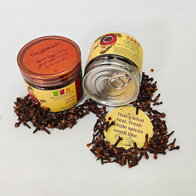 Shubhaavya Premium Whole Fresh Cloves 1.9oz (55g) - NON-GMO | All Natural | Gluten Free |